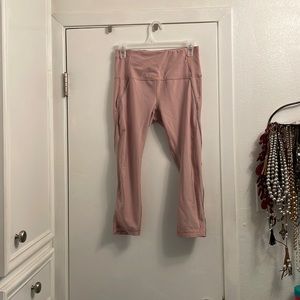 Pink yoga pants